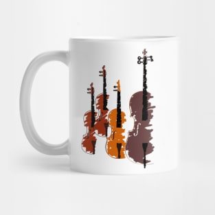 violins illustration Mug